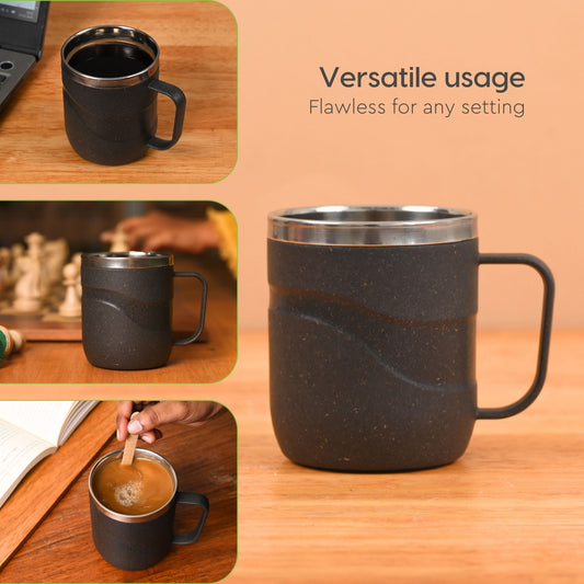 Wave Stainless Steel Insulated Coffee Mug