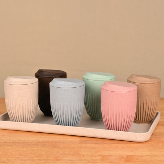Retro Coffee Mug with Lid 350 ml